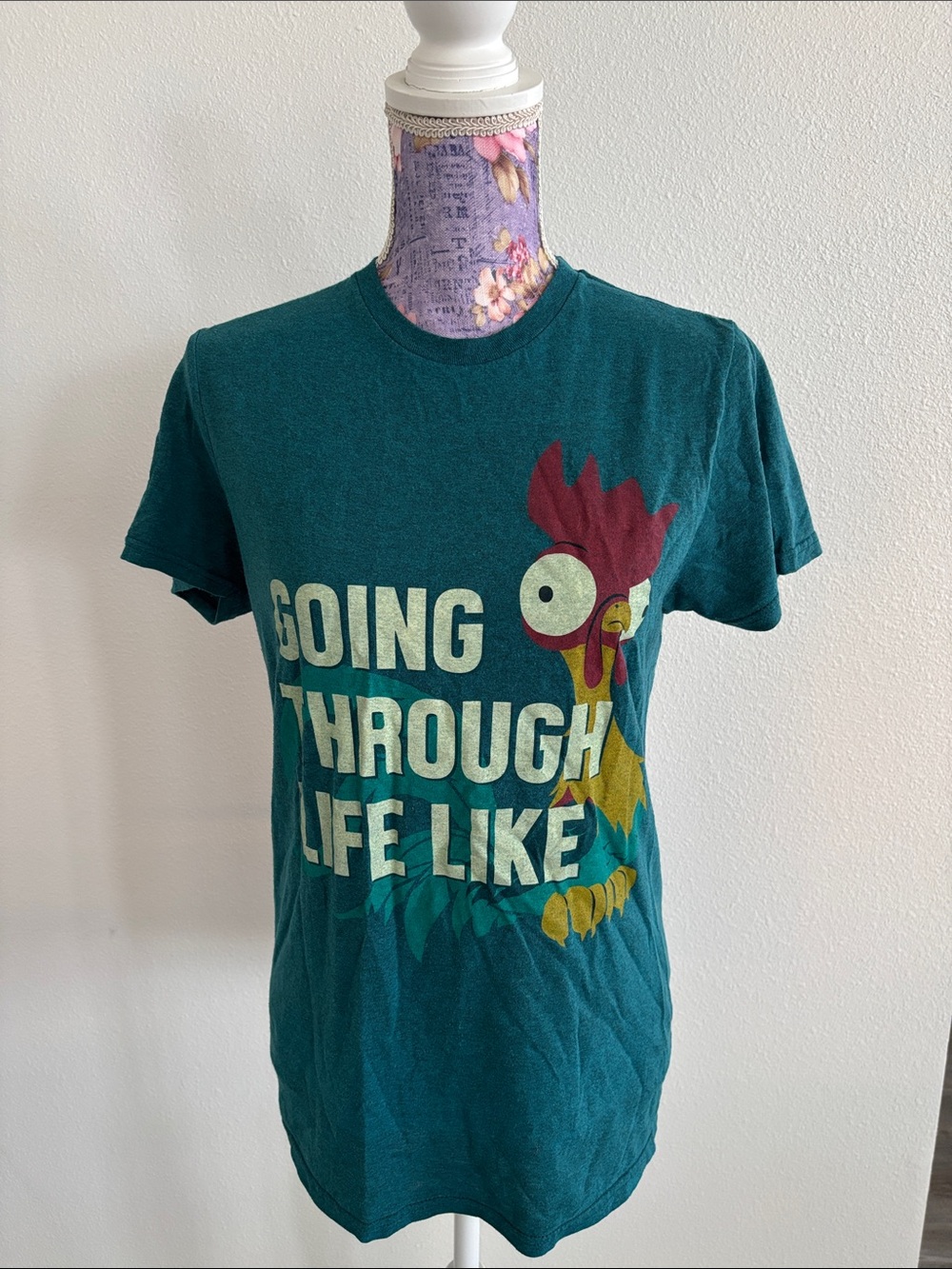 Disney Hei Hei Going Through Life Like Graphic Tee - Teal